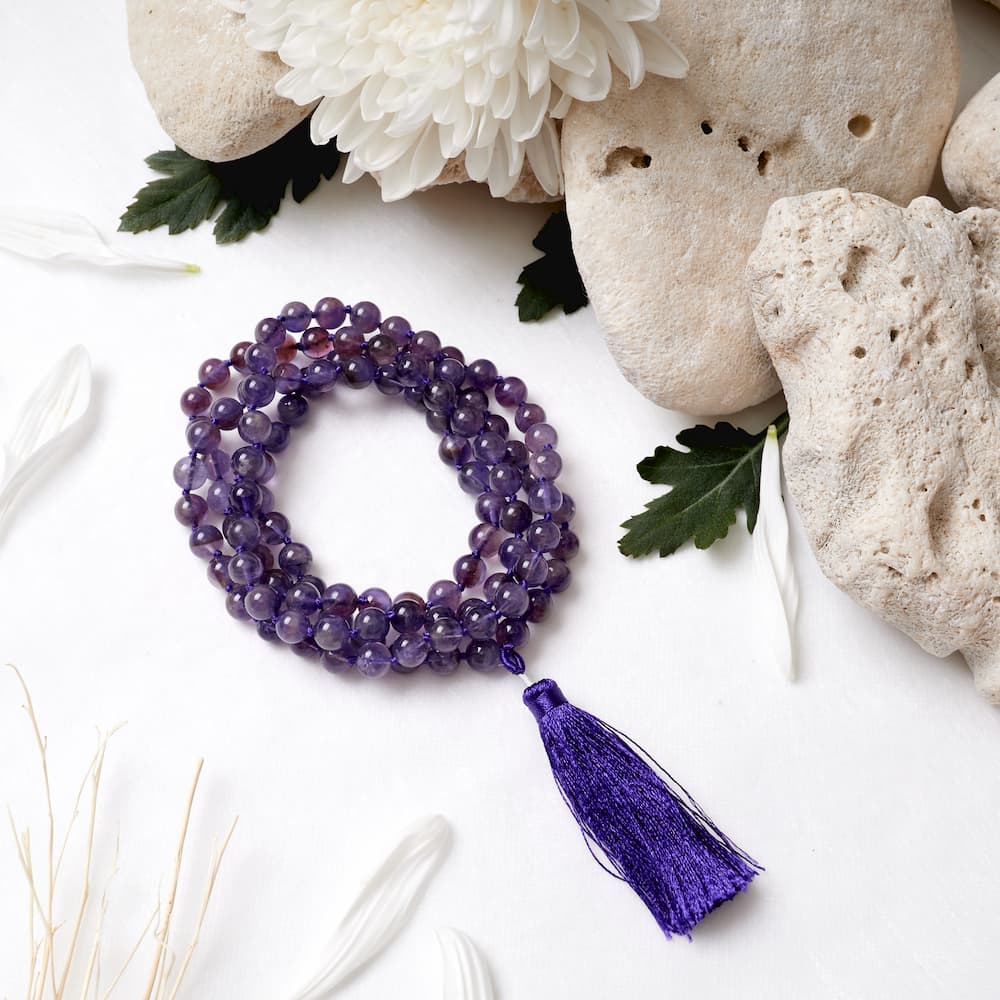 Amethyst-Mala – Emotionale Ausgeglichenheit